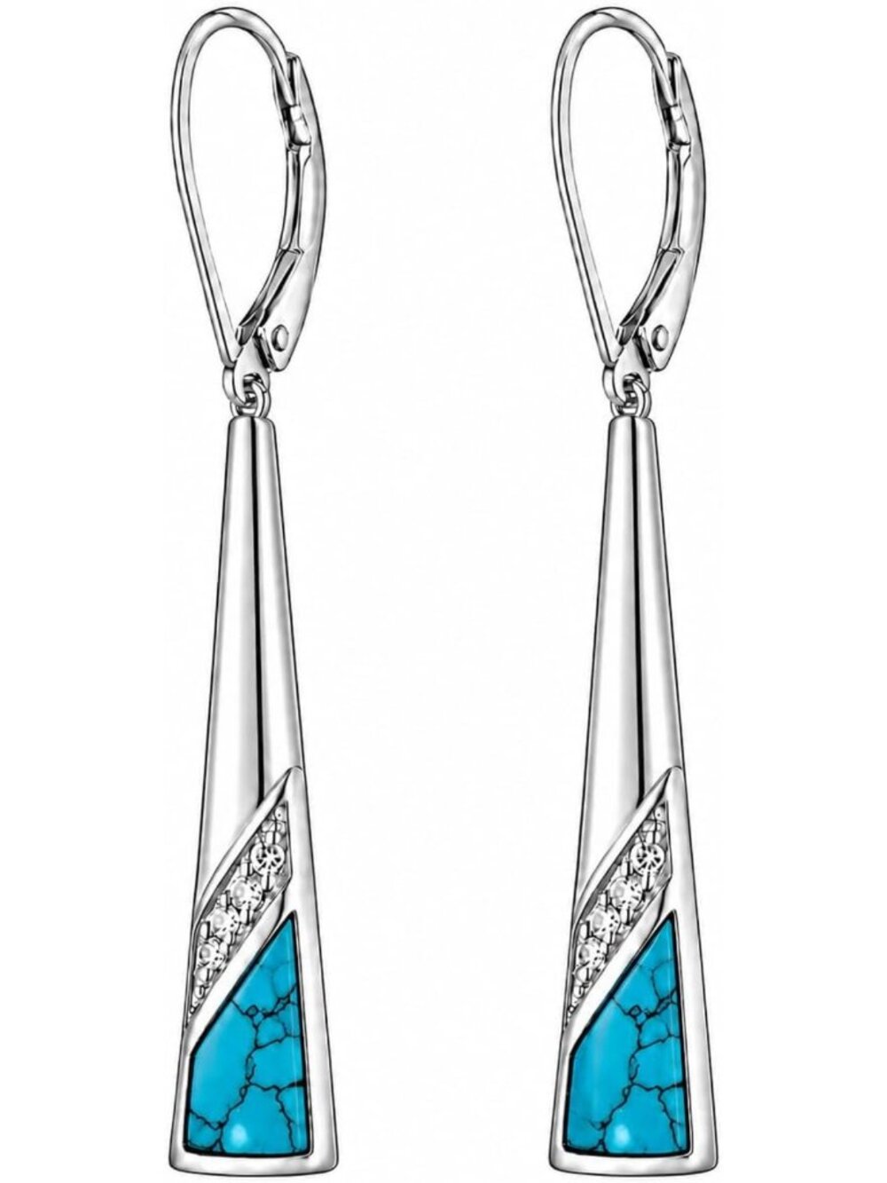 Turquoise Dangle Earrings for Women | Sterling Silver Western Style Jewelry